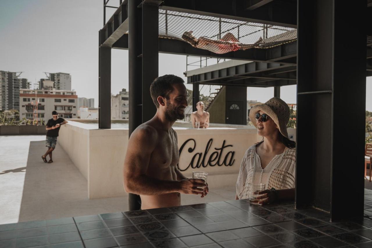 Caleta Hostel Rooftop & Pool Cancun Bagian luar foto
