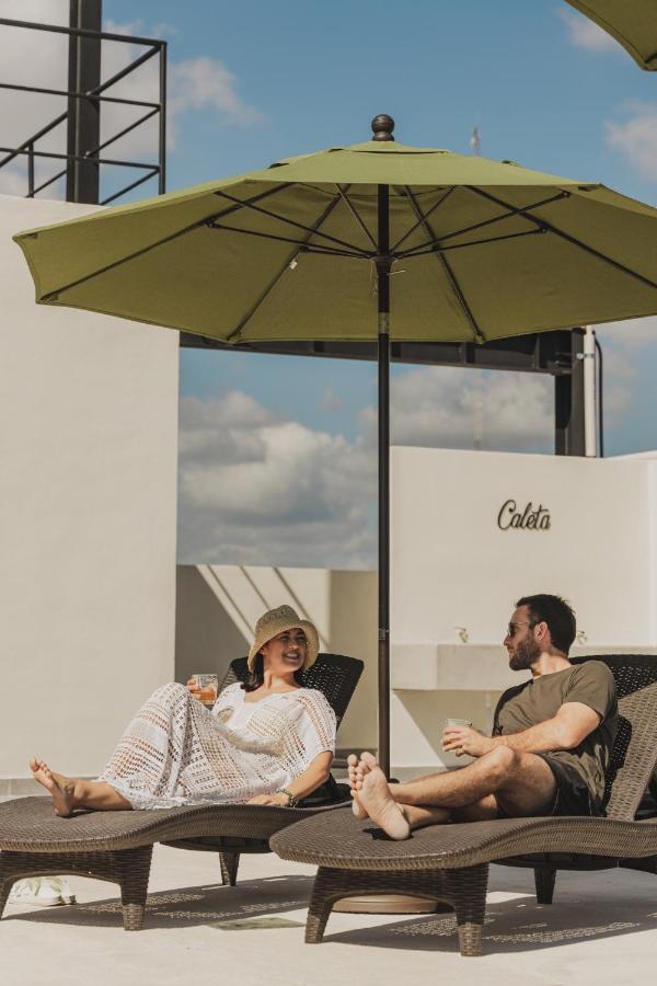 Caleta Hostel Rooftop & Pool Cancun Bagian luar foto