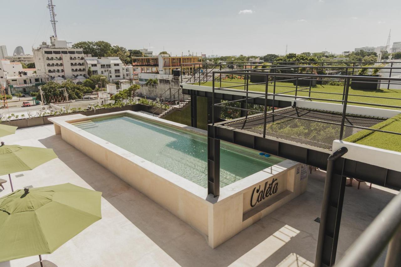 Caleta Hostel Rooftop & Pool Cancun Bagian luar foto